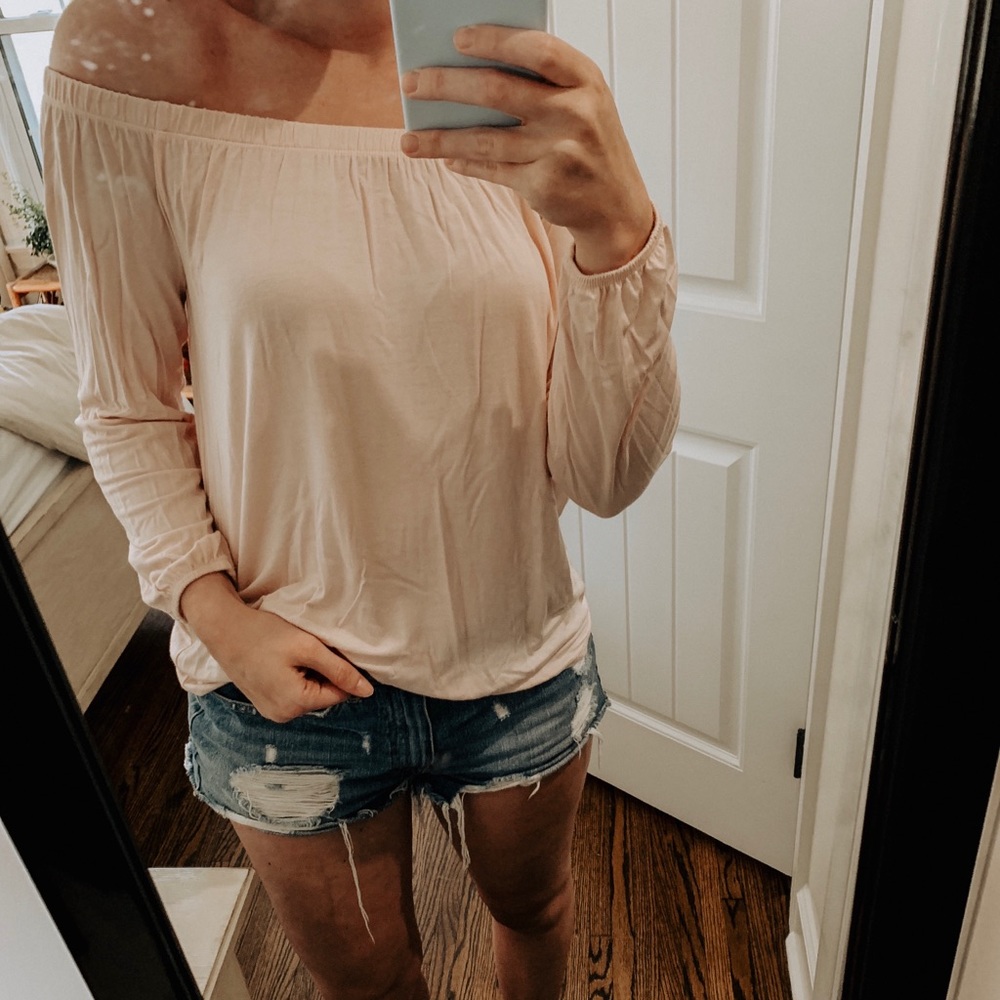 american eagle off the shoulder top